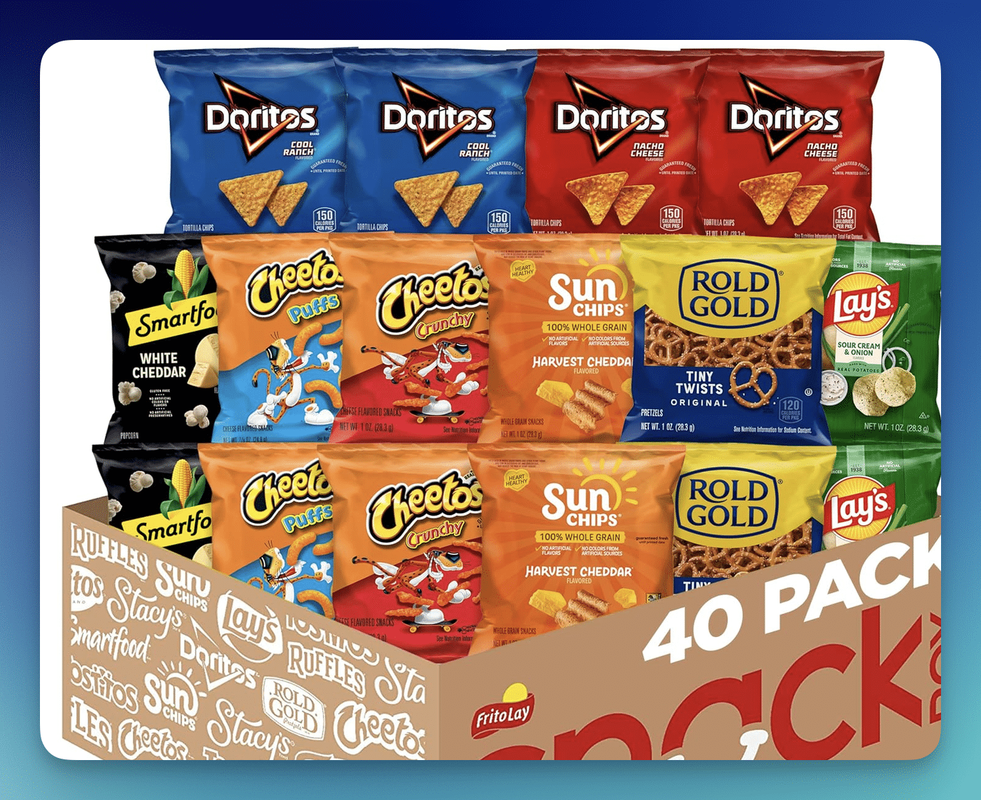 Amazon: Frito-Lay Variety Pack 40-Count – Only $16.31