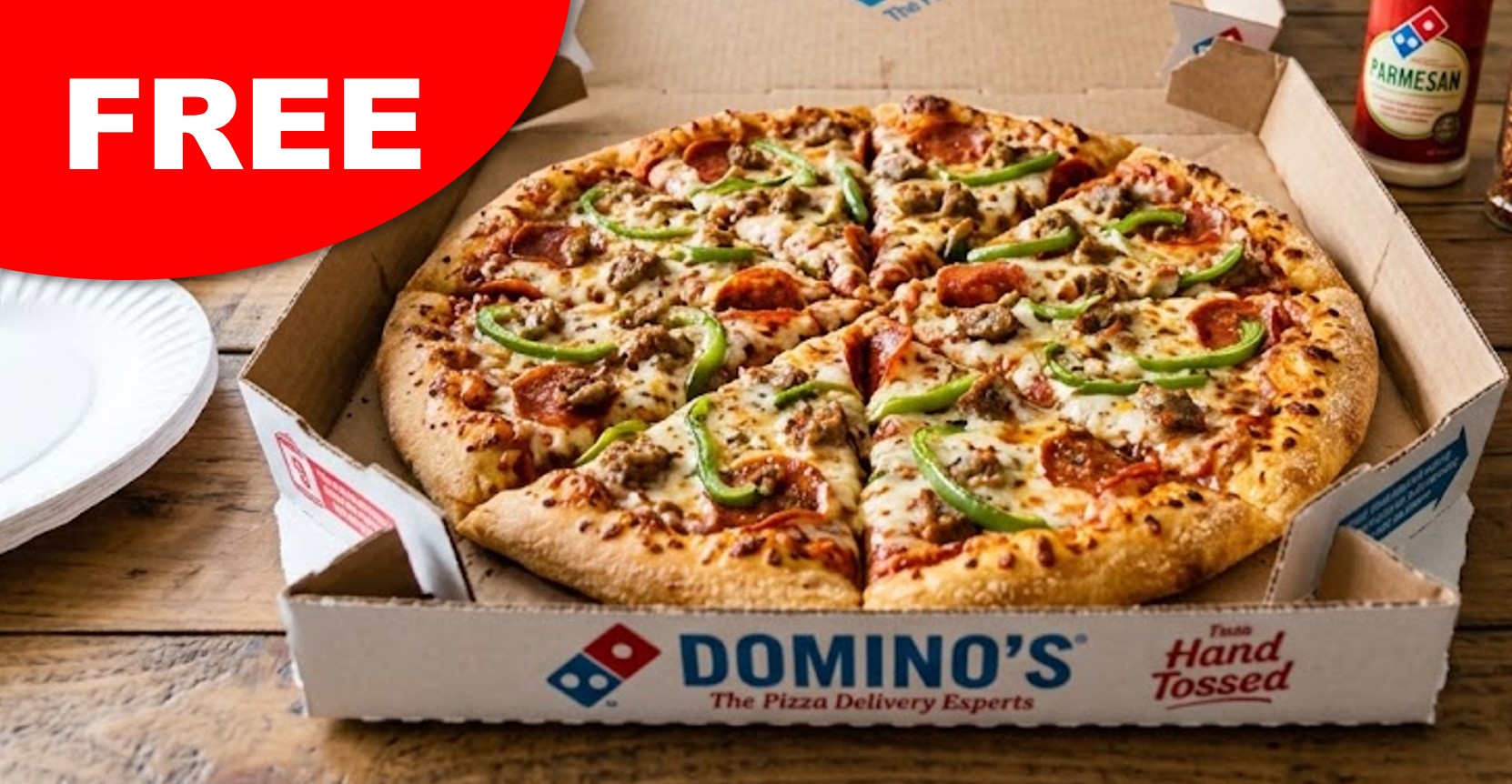FREE Pizzas From Domino’s (First 105,375)