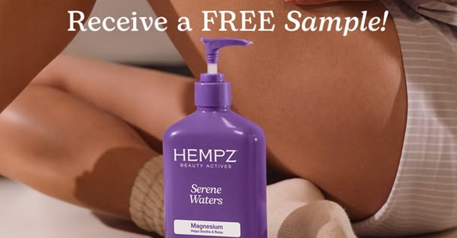 FREE Hempz Serene Water Lotion Sample