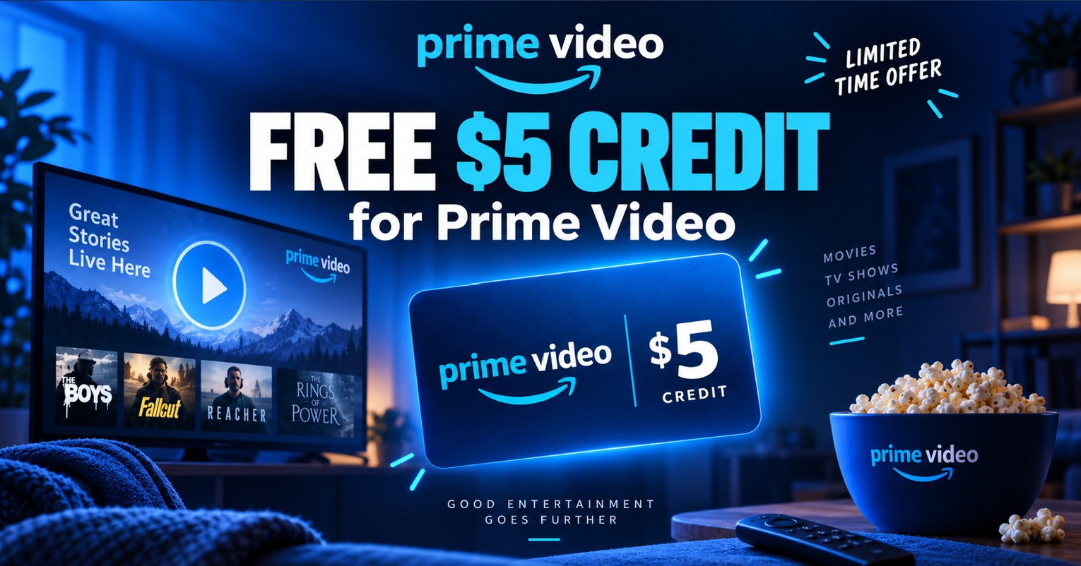FREE $5 Amazon Prime Video Credit