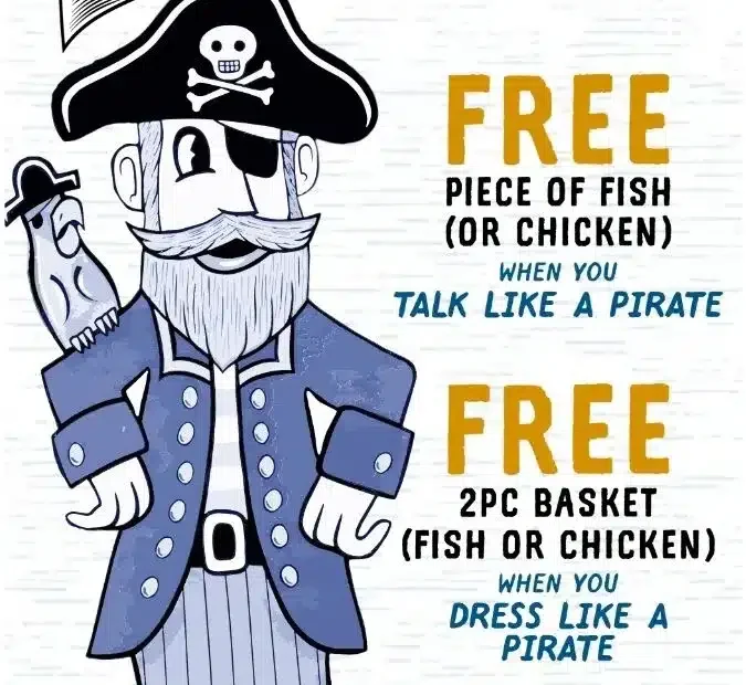 Free Long John Silver Fish or Chicken on Sept 19