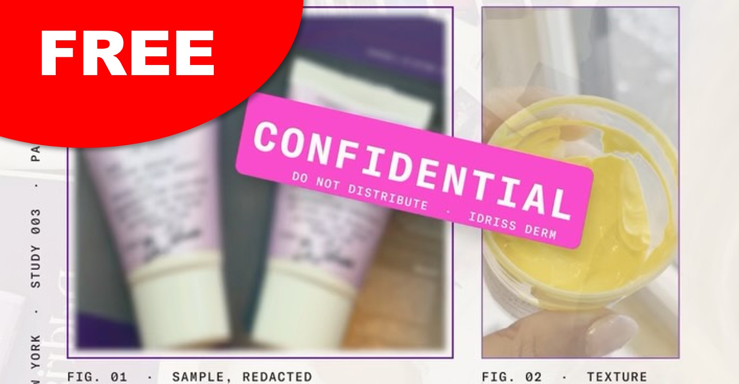 FREE Dr Idriss Skincare Product