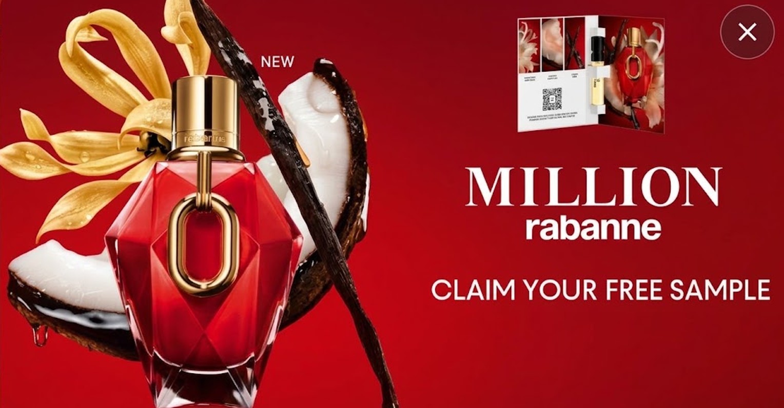 FREE Rabanne Million Red for Her Perfume Sample