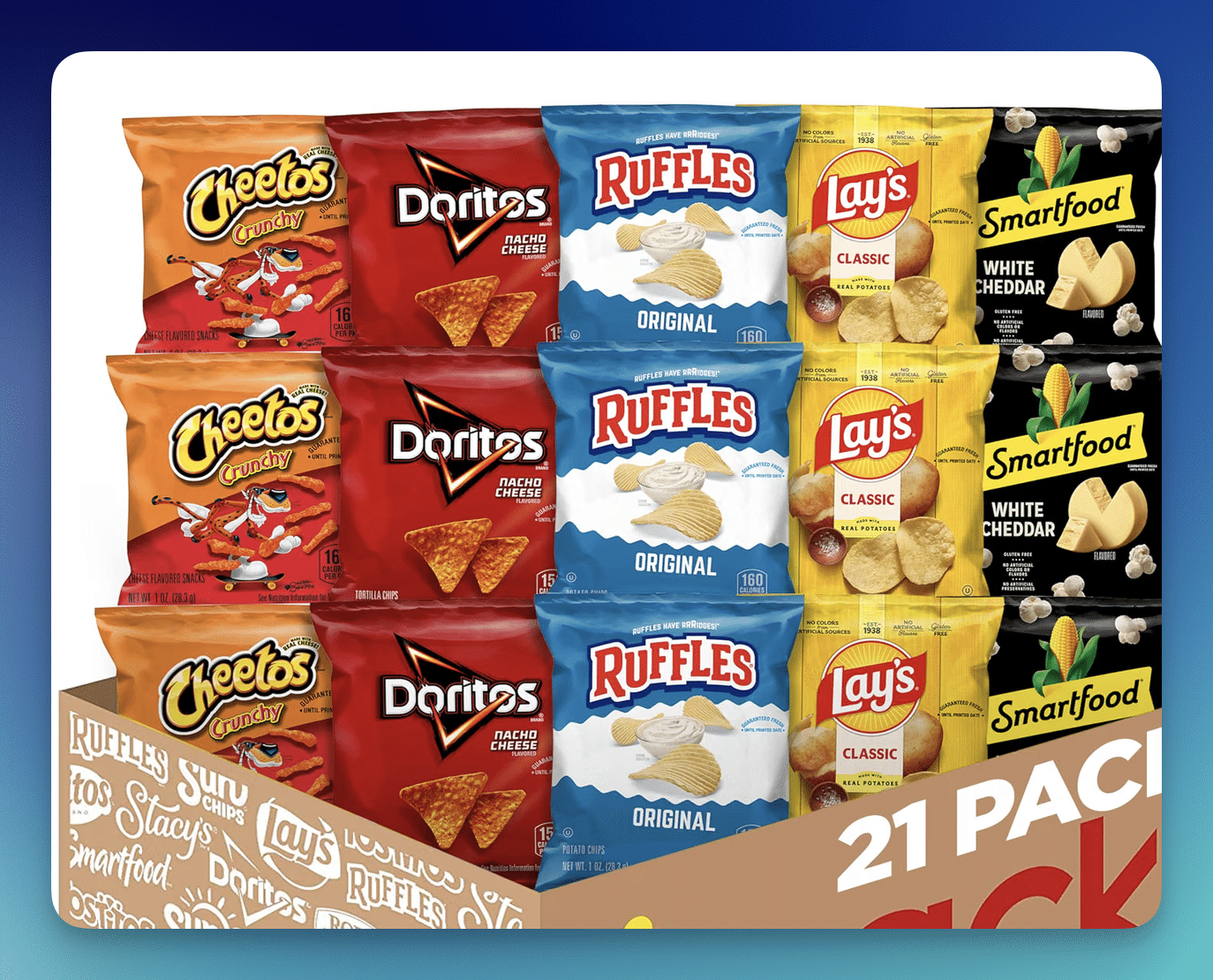 Amazon: Frito-Lay 21-Count Variety Pack – Only $8.92