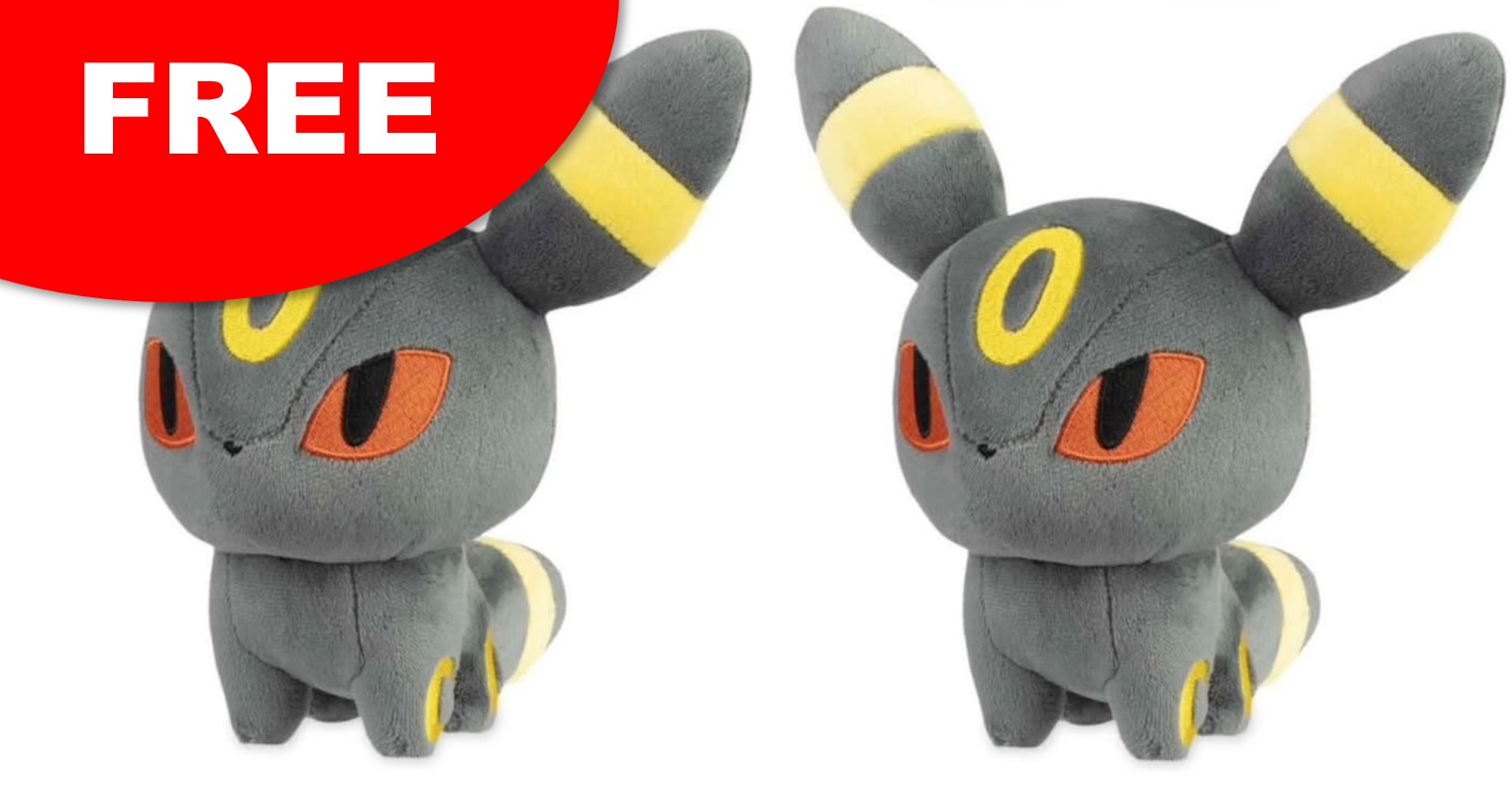FREE Umbreon Plush from Pokemon Center