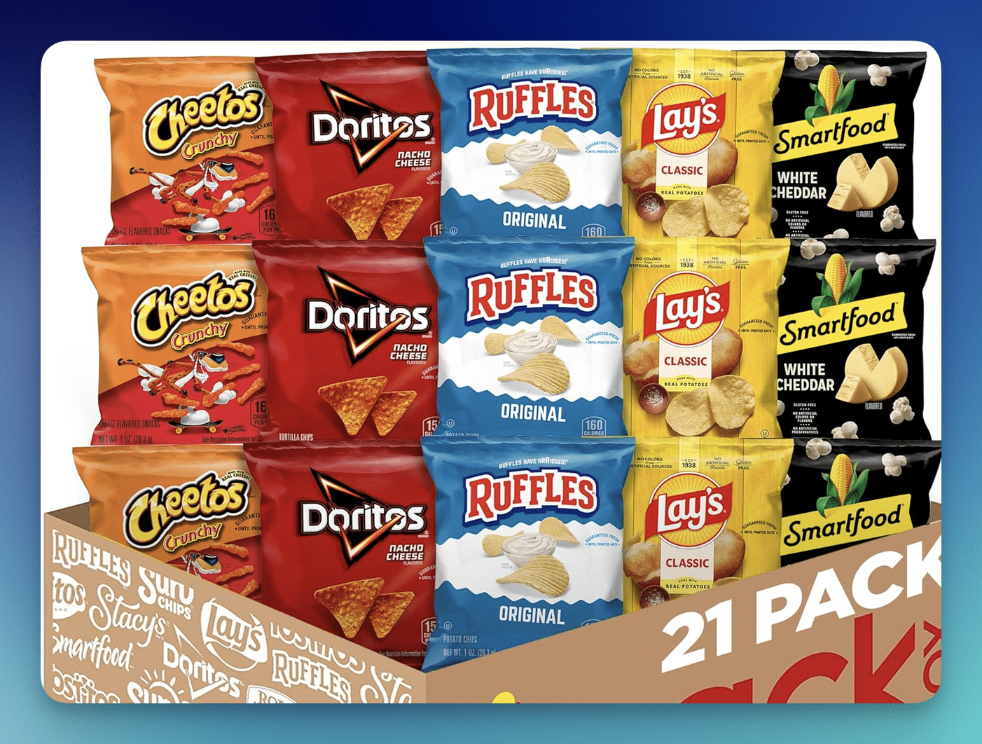 Amazon: Frito-Lay Classic Mix Chips 21-Count – Only $8.92