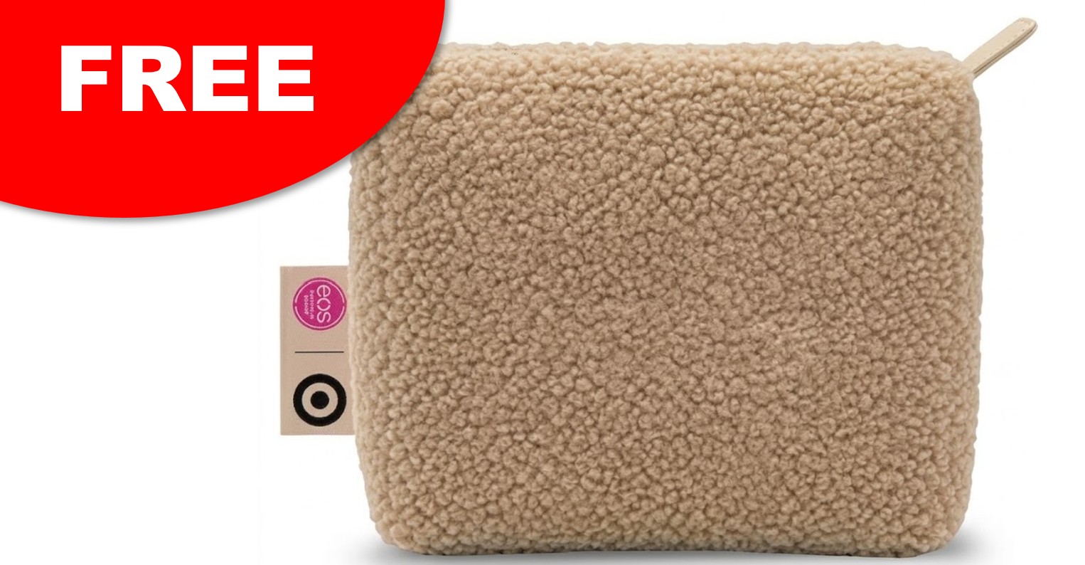 FREE EOS x Target Sherpa Zip Pouch