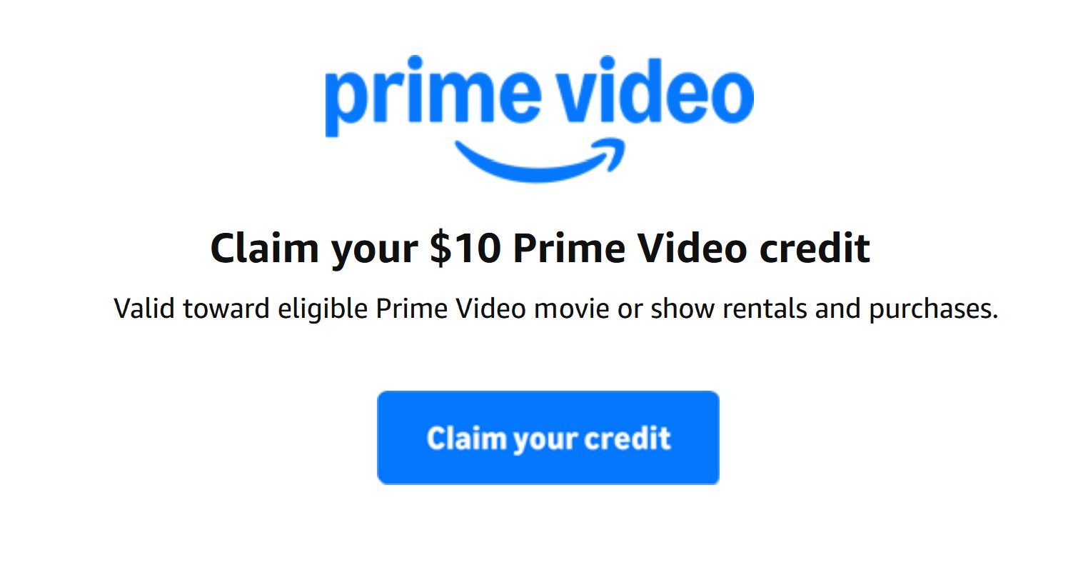 Potential FREE $10 Prime Video Credit. Check Your Account!