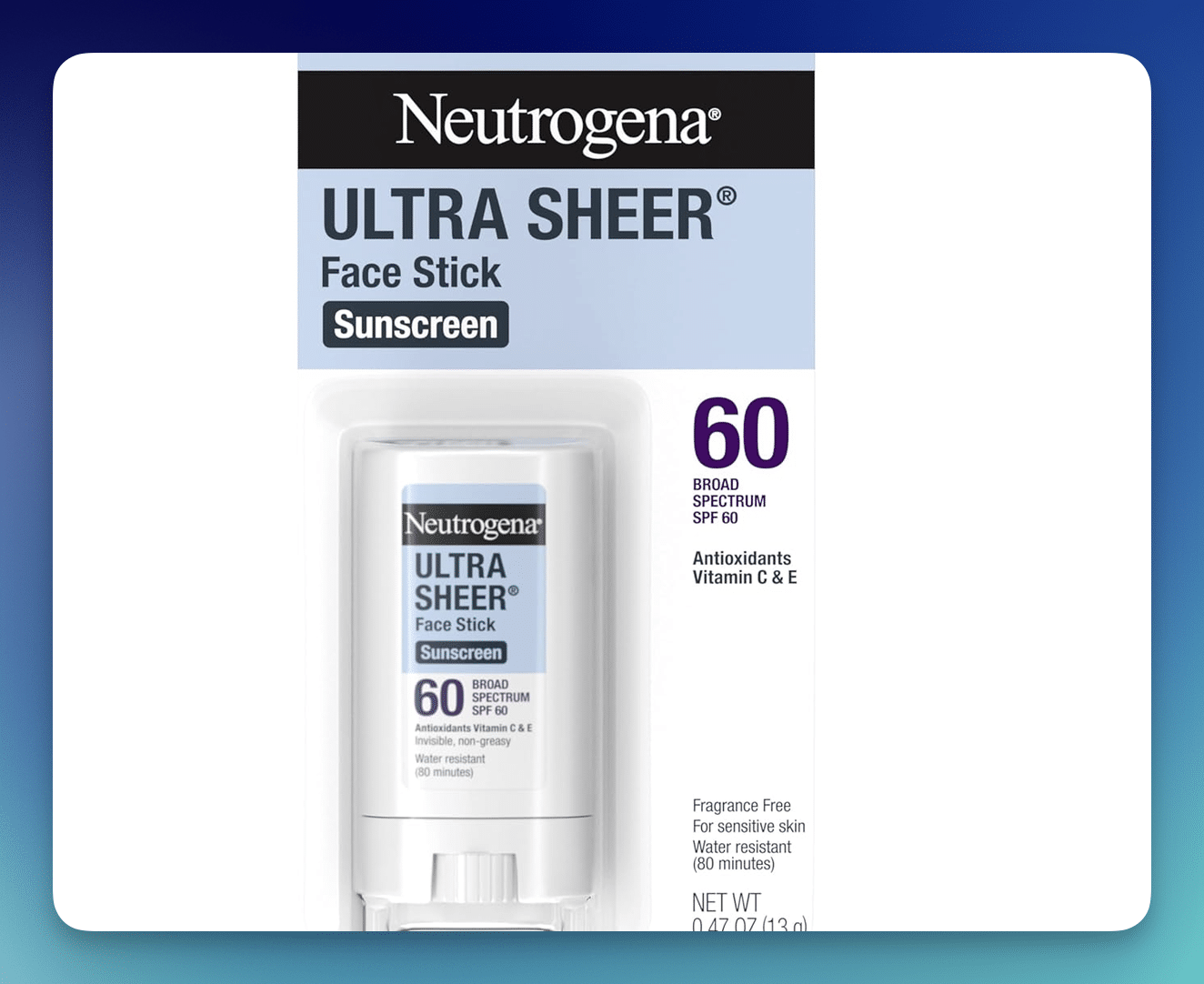 Amazon: Neutrogena Ultra Sheer Sunscreen Stick SPF 60 – Only $2.99