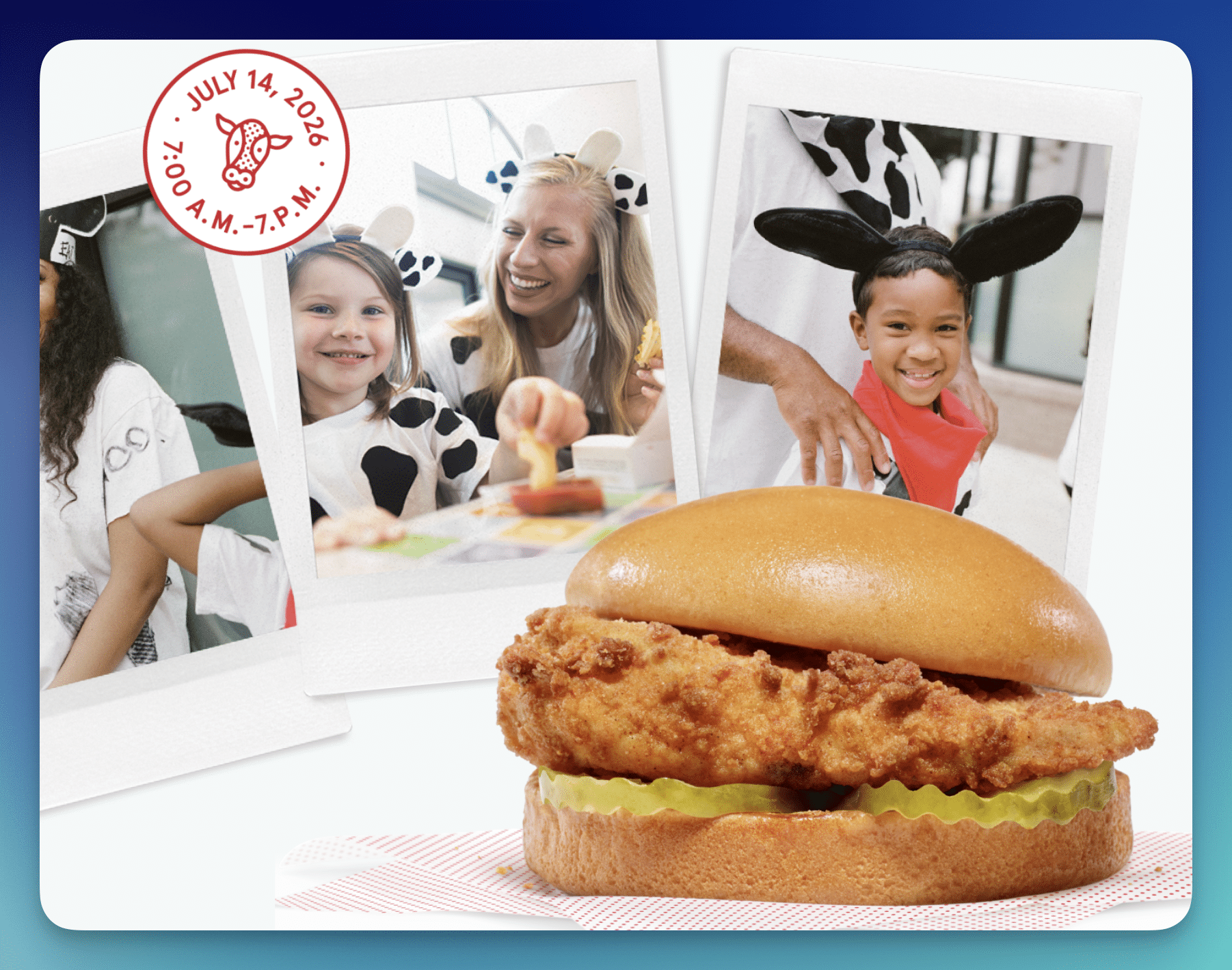 Chick-fil-A: FREE Entree on Cow Appreciation Day & More (July 7-14)