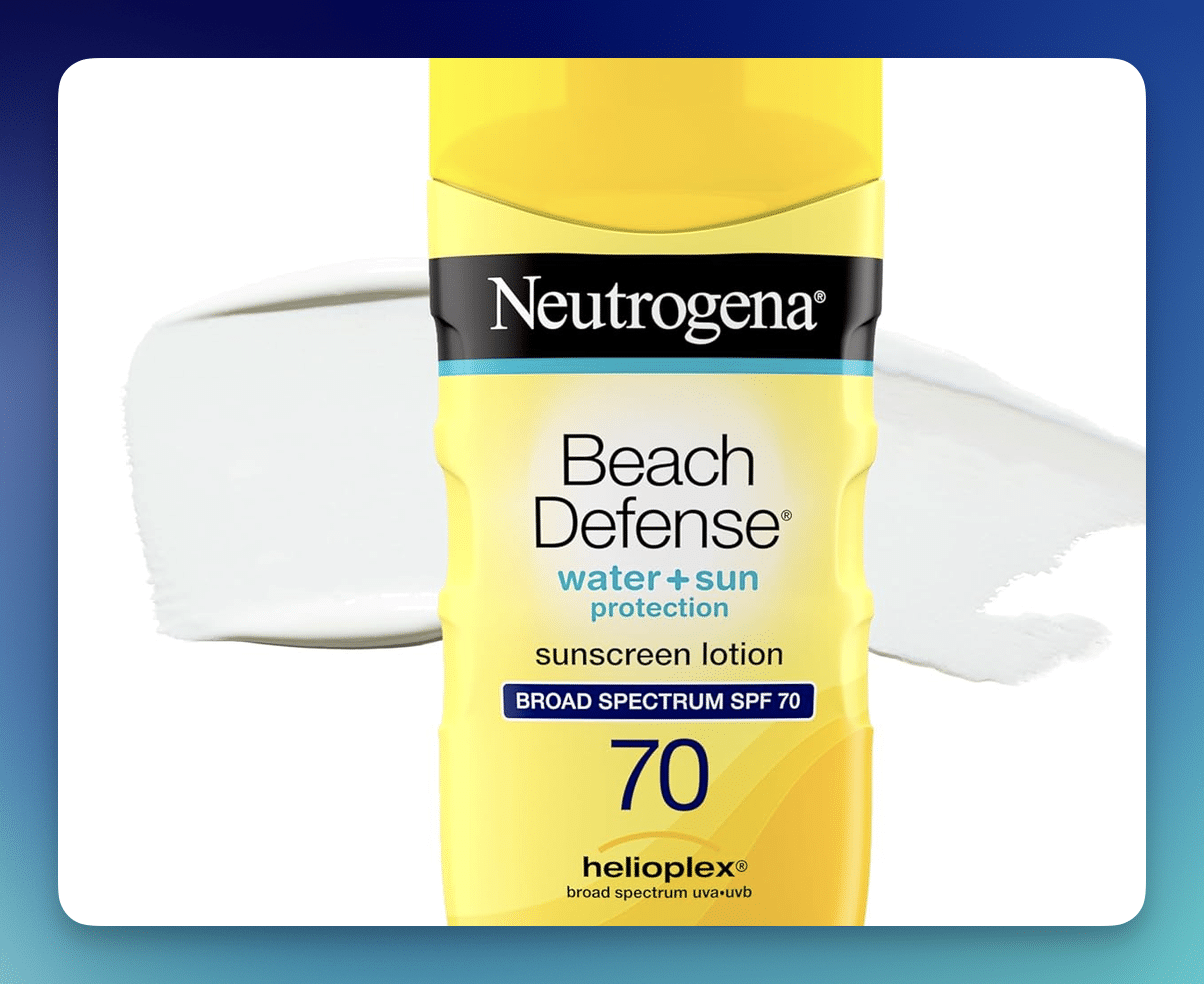 Amazon: Neutrogena Beach Defense Sunscreen SPF 70 – Only $1.98