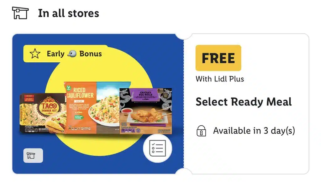 Lidl: Free Select Ready Meal on July 15, 2026