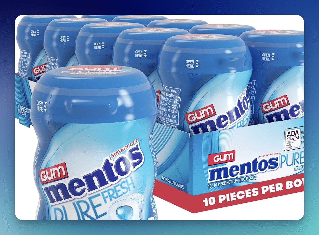Amazon: Mentos Pure Fresh Gum 10-Pack – Only $7.73