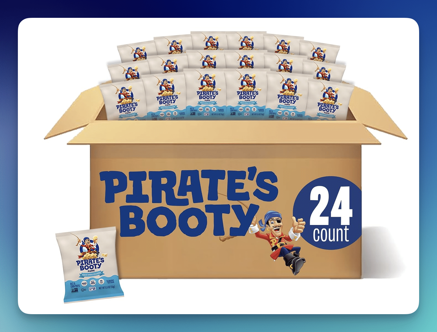 Amazon: Pirate’s Booty Cheddar Puffs 24-Count – Only $12.02