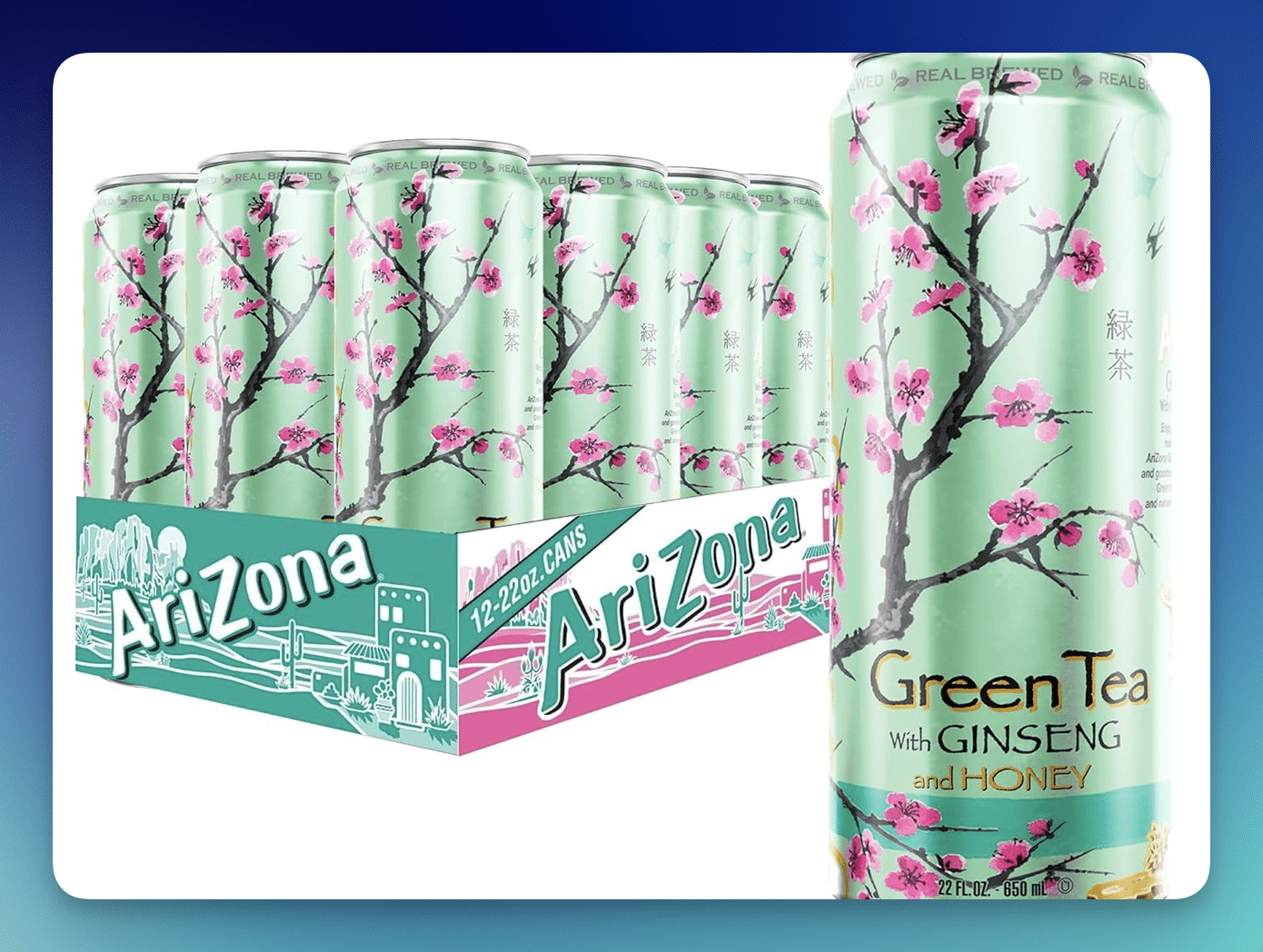 Amazon: Arizona Green Tea Big Can 12-Pack – Only $7.52