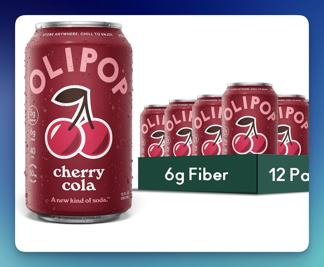 Amazon: Olipop Cherry Cola 12-Pack – Only $9.01