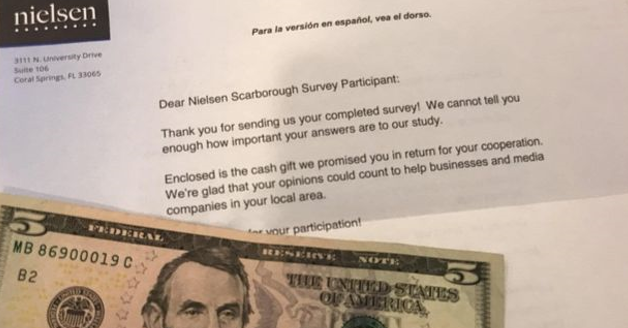 FREE Money In The Mail From Nielsen