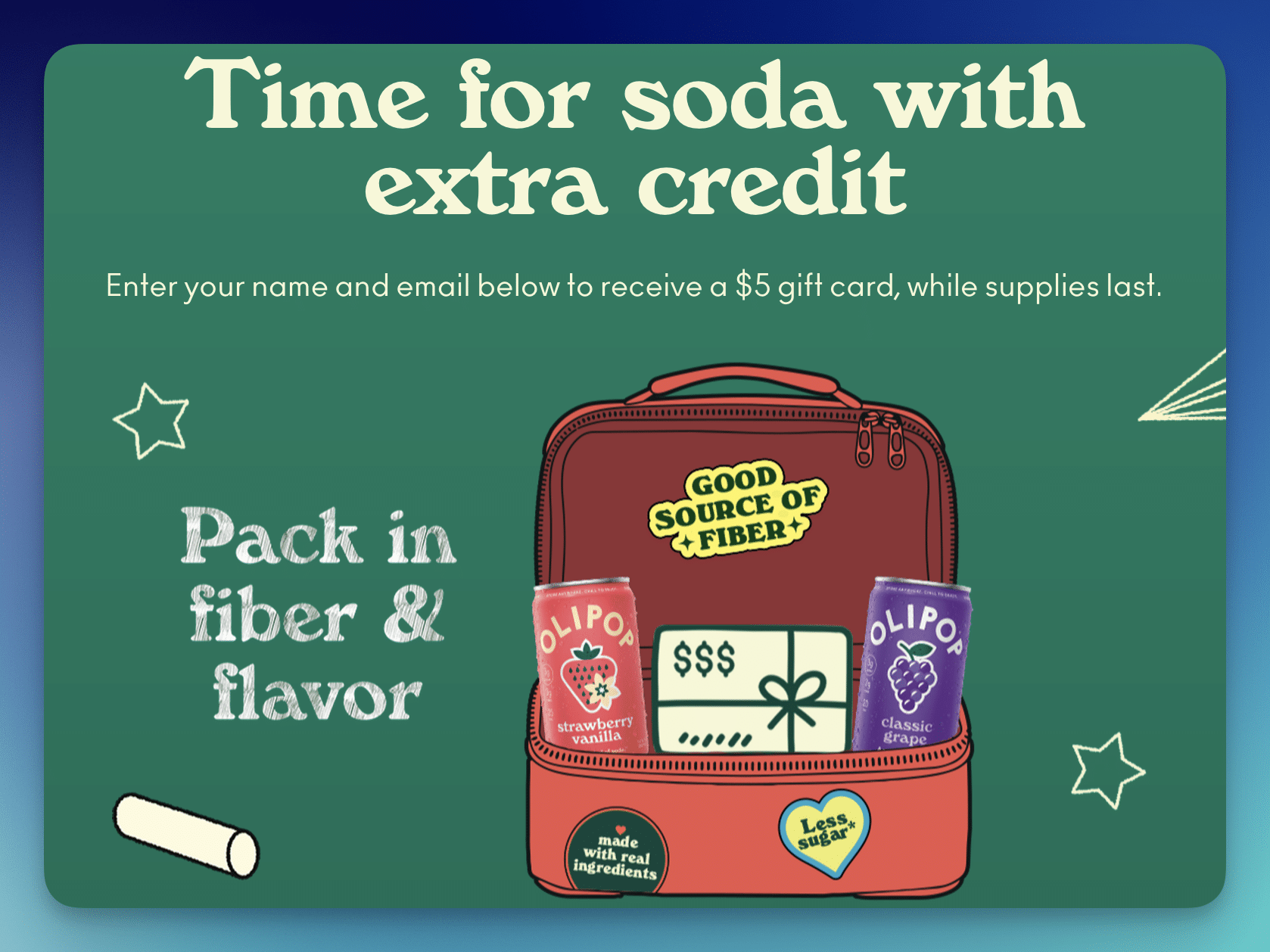 FREE $5 Gift Card from Olipop (First 10,000)