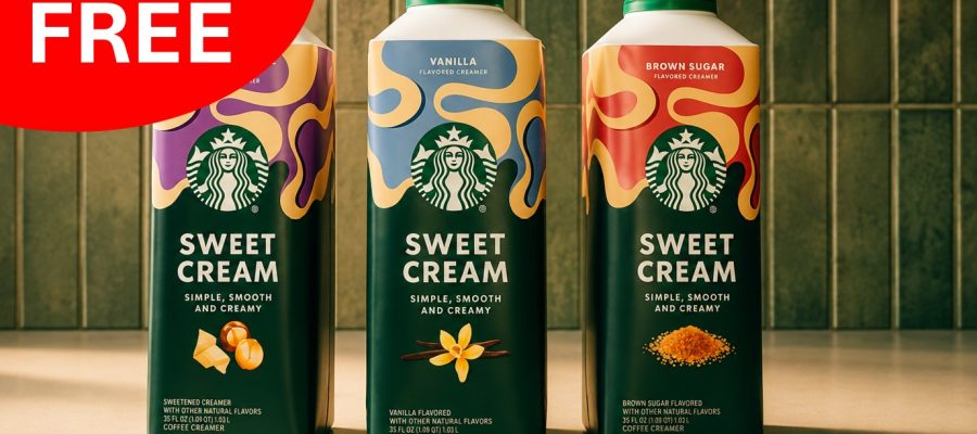 FREE Starbucks Sweet Cream Coffee Creamer