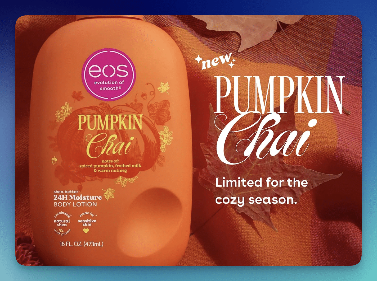 Amazon: eos Pumpkin Chai Body Lotion – Only $9.99